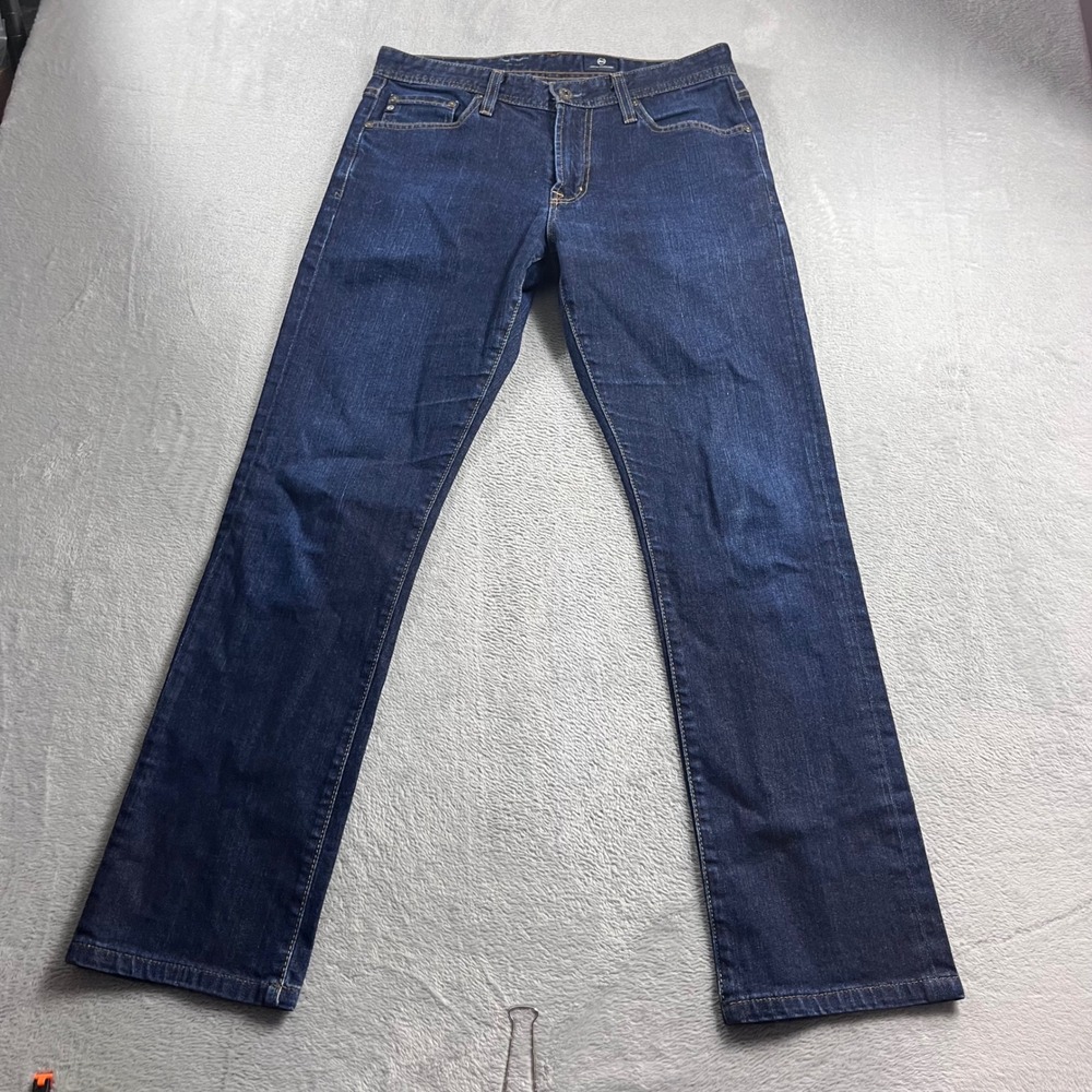 AG Adriano Goldschmied Everett Slim Straight Leg Jeans Dark Wash 31x32 Mens